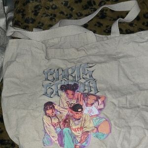 Chris brown Canvas Tote Bag with Illustration